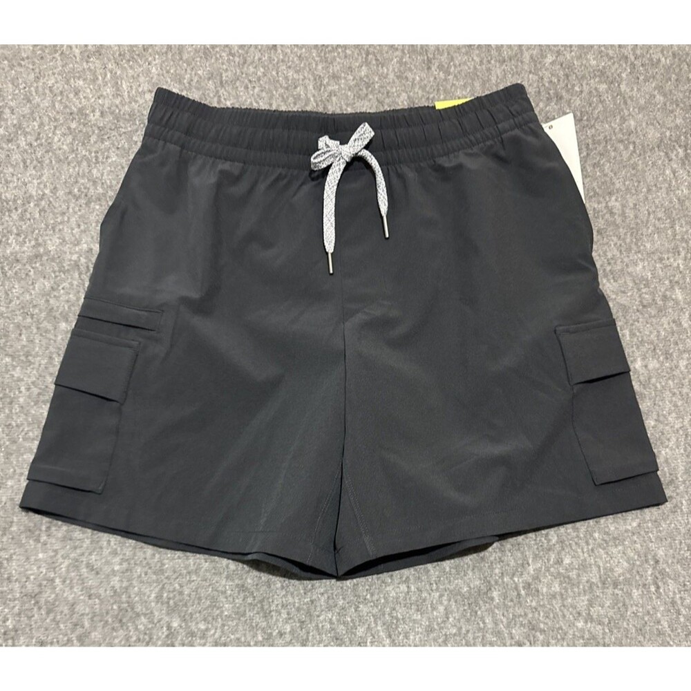 All In Motion Men's Shorts Unlined Cargo Black Small